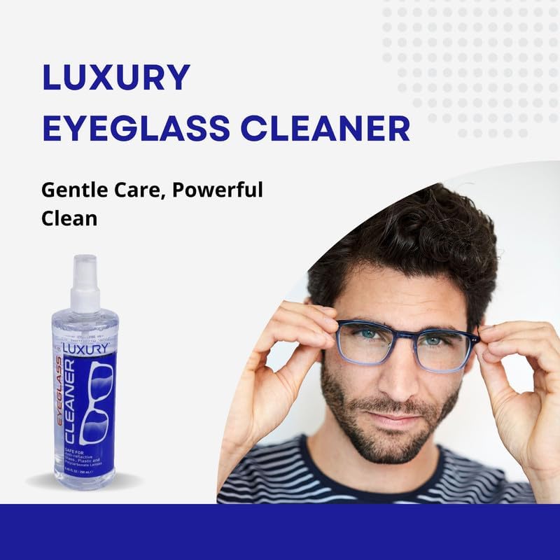 Babilo Eyeglass Lens Cleaner 8.45 fl oz - Glasses & Lens Cleaning Solution - Camera Lens Cleaner - Gentle & Effective Formula (Pack of 3) - Image 1